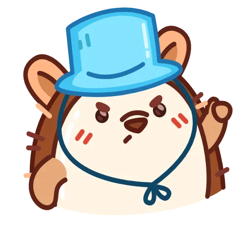 😠 Стикер «Ёжик» для Telegram