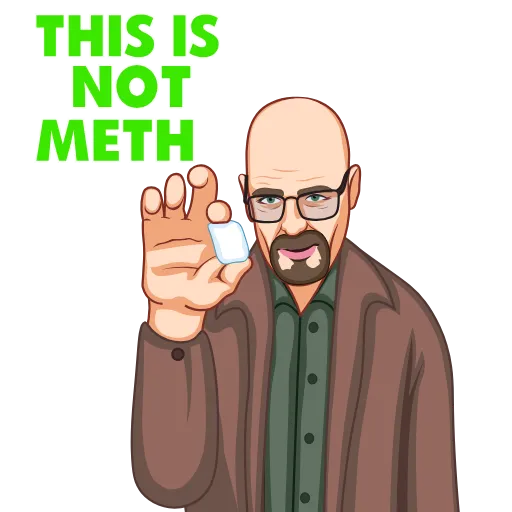🙅‍♂ Стикер «HeisenbergInuETH» для Telegram