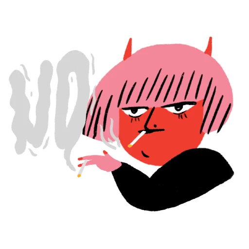 🗡 Стикер «hell_office» для Telegram