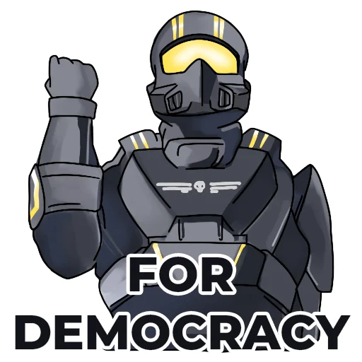 Стикерпак Helldivers Red Caffeine для Telegram — скачать