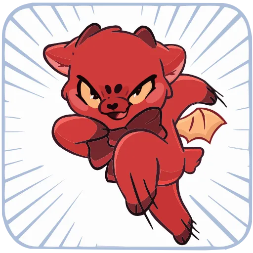 🤩 Эмодзи «Адский Козлёныш» для Telegram