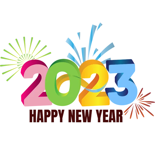 🗓 Стикер «Hello 2023» для Telegram