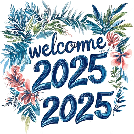 👋 Стикер «Hello 2025» для Telegram