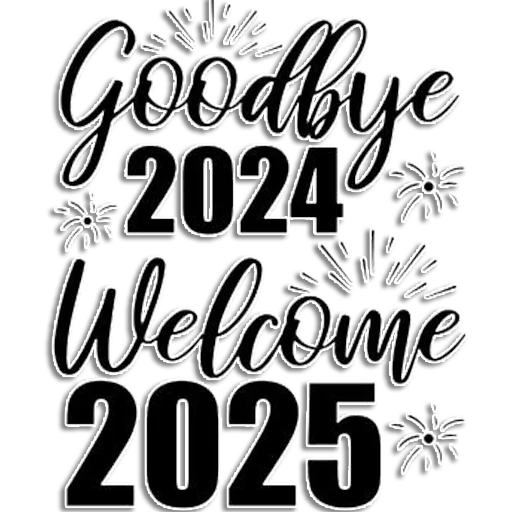 👋 Стикер «Hello 2025» для Telegram