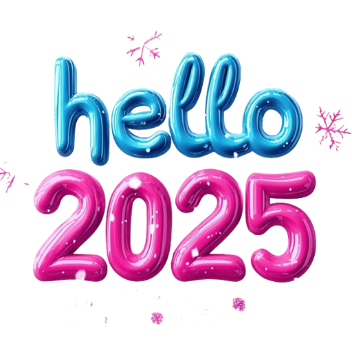 👋 Стикер «Hello 2025» для Telegram