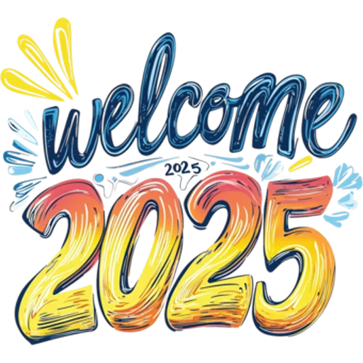 👋 Стикер «Hello 2025» для Telegram