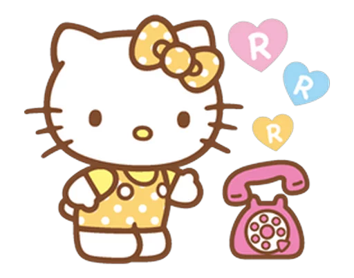 📞 Стикер «Hello Kitty» для Telegram
