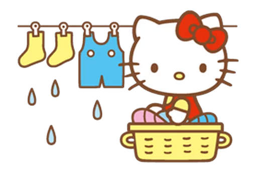 👗 Стикер «Hello Kitty» для Telegram