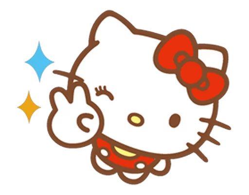 ✌ Стикер «Hello Kitty» для Telegram