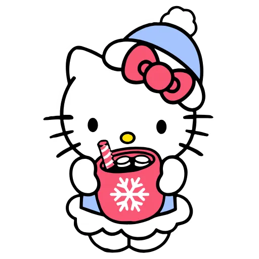 😊 Стикер «Kitty Xmas» для Telegram