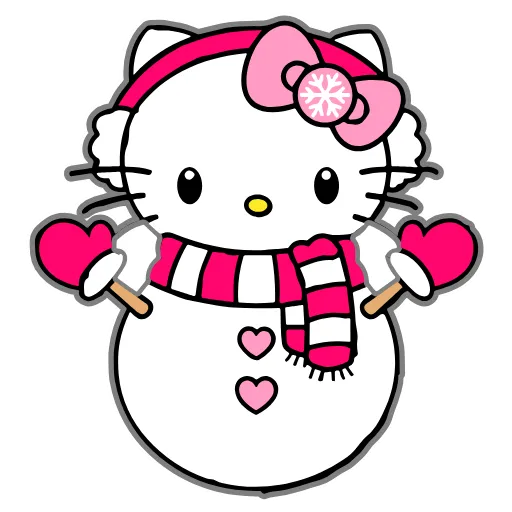 😘 Стикер «Kitty Xmas» для Telegram
