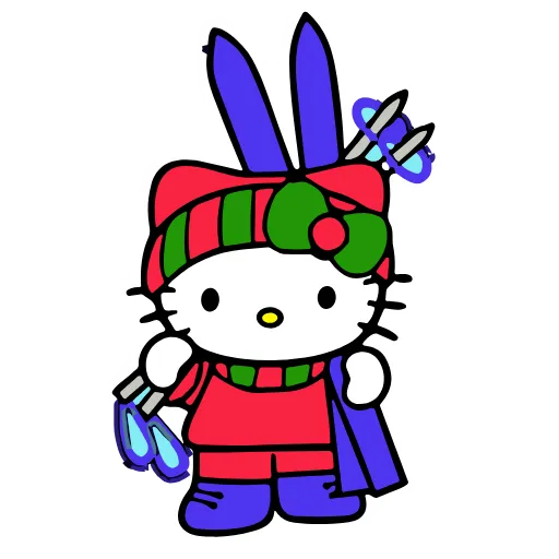 🤣 Стикер «Kitty Xmas» для Telegram