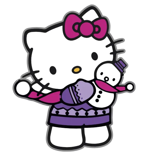 😘 Стикер «Kitty Xmas» для Telegram