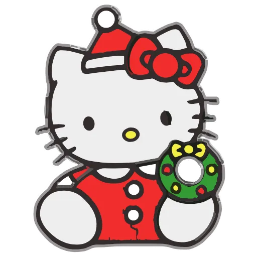 😁 Стикер «Kitty Xmas» для Telegram