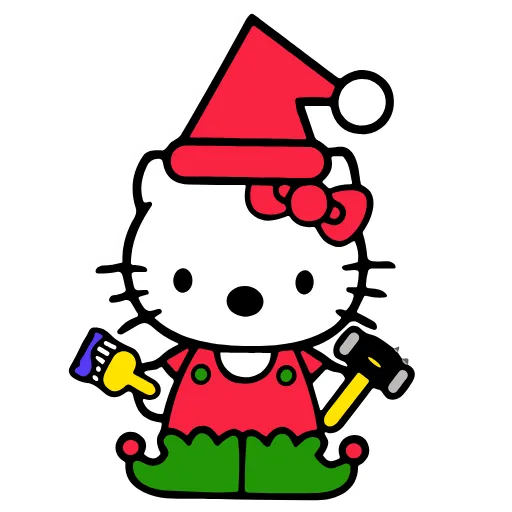 🤓 Стикер «Kitty Xmas» для Telegram