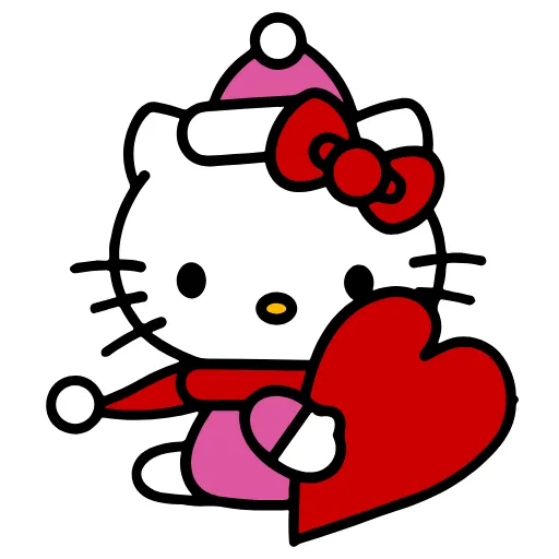 🙂 Стикер «Kitty Xmas» для Telegram