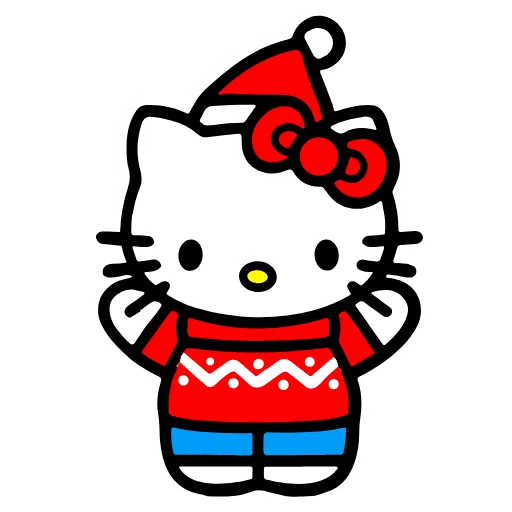 😊 Стикер «Kitty Xmas» для Telegram