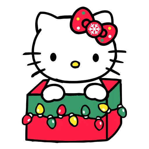 😁 Стикер «Kitty Xmas» для Telegram