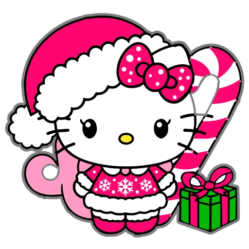 😍 Стикер «Kitty Xmas» для Telegram