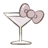 🍸 Эмодзи «😘 kitty cute» для Telegram