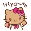 Эмодзи Gyaru Hello Kitty для Telegram — скачать