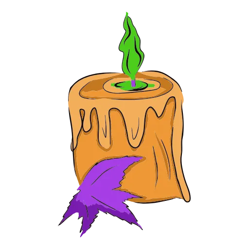 😋 Эмодзи «halloween - фиолетовые буквы» для Telegram