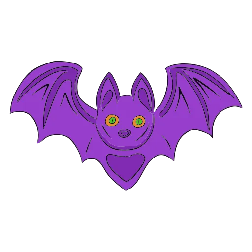 🤣 Эмодзи «halloween - фиолетовые буквы» для Telegram