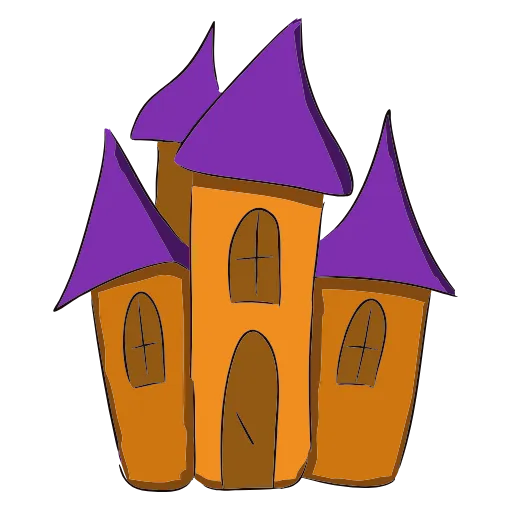😃 Эмодзи «halloween - фиолетовые буквы» для Telegram