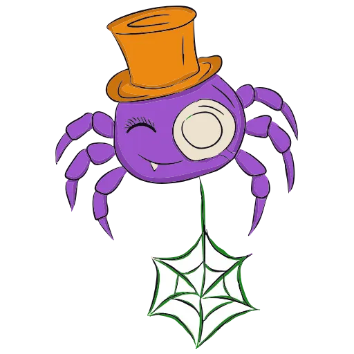🥲 Эмодзи «halloween - фиолетовые буквы» для Telegram