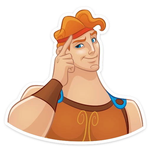 ☝️ Стикер «Геркулес» для Telegram