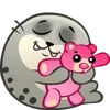🦭 Эмодзи «🦭 Sealcalf - смайлы с тюленем» для Telegram