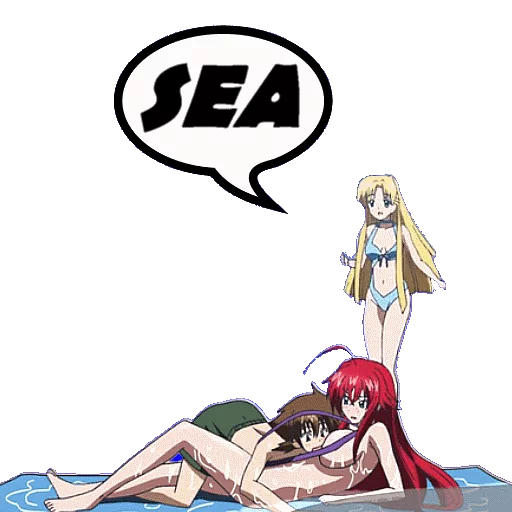 🏖 Стикер «HIGH SCHOOL DXD» для Telegram