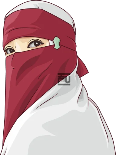 ❤️ Стикер «hijab-tyan» для Telegram