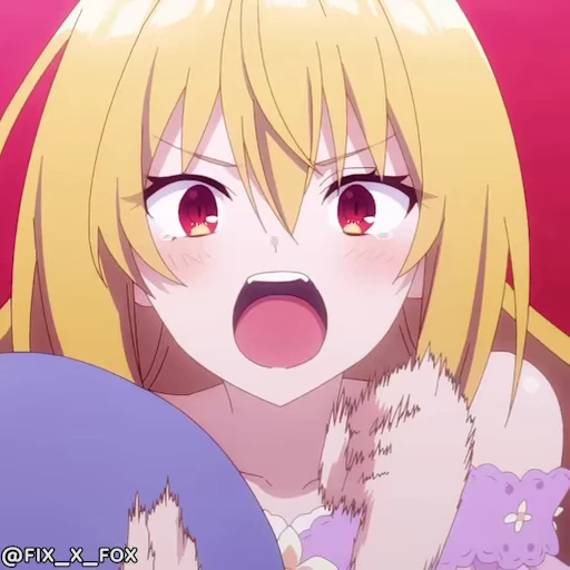 😡 Стикер «Hikikomari Kyuuketsuki no Monmon p1» для Telegram