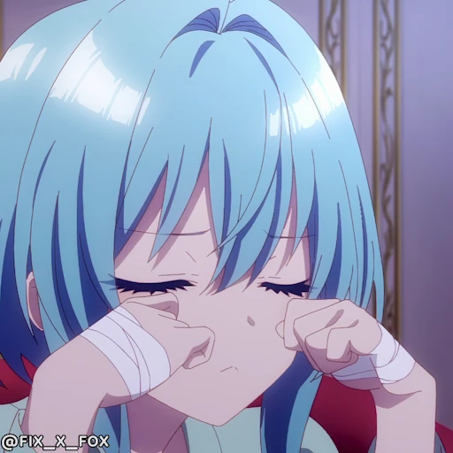 🥲 Стикер «Hikikomari Kyuuketsuki no Monmon p1» для Telegram