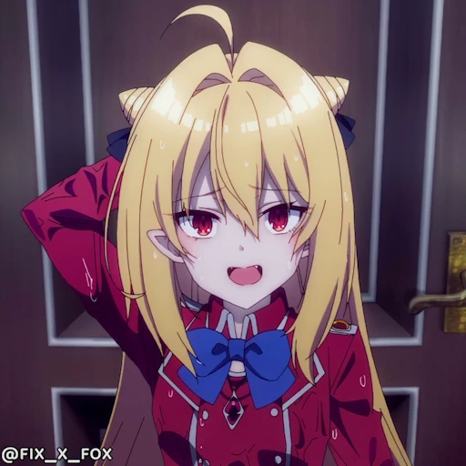 🤔 Стикер «Hikikomari Kyuuketsuki no Monmon p2» для Telegram