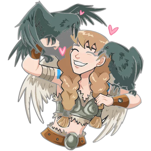 🐦‍⬛️ Эмодзи «Хильда» для Telegram
