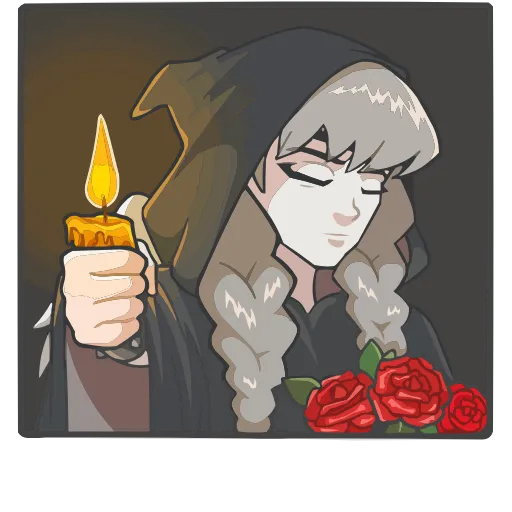 🕯 Эмодзи «Хильда» для Telegram
