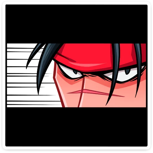 😡 Стикер «Самурай Хиро» для Telegram