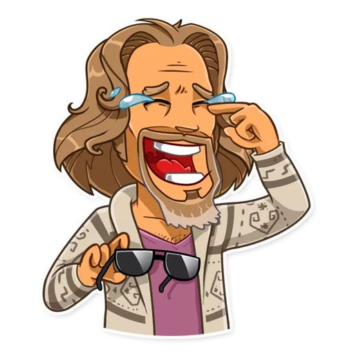 Стикерпак The Dude для Telegram — скачать