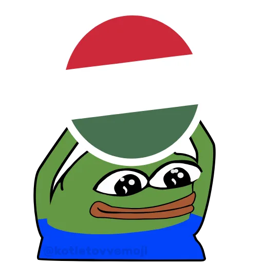 🇭🇺 Стикер «Holding Pepe» для Telegram