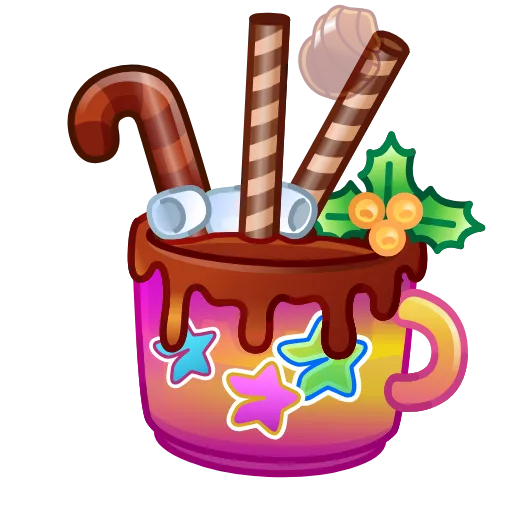 ☕️ Эмодзи «Holiday Drinks» для Telegram