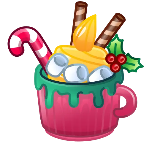 ☕️ Эмодзи «Holiday Drinks» для Telegram