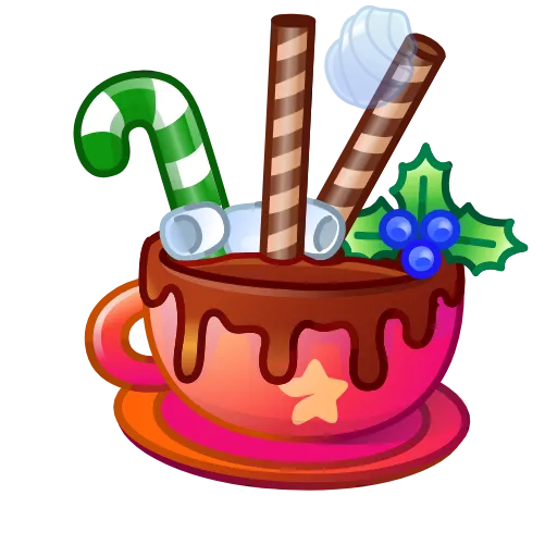 ☕️ Эмодзи «Holiday Drinks» для Telegram