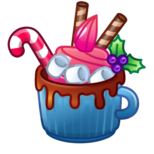 ☕️ Эмодзи «Holiday Drinks» для Telegram