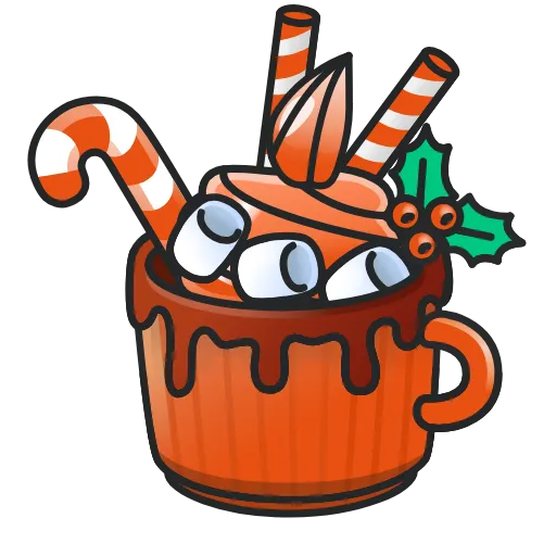 ☕️ Эмодзи «Holiday Drinks» для Telegram