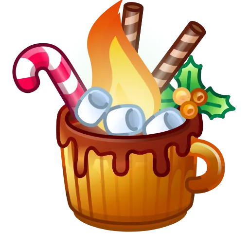 ☕️ Эмодзи «Holiday Drinks» для Telegram