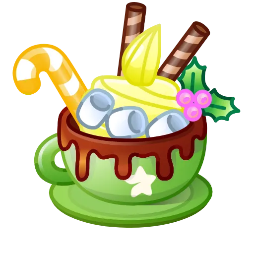 ☕️ Эмодзи «Holiday Drinks» для Telegram