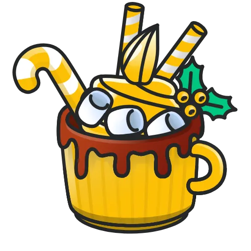 ☕️ Эмодзи «Holiday Drinks» для Telegram