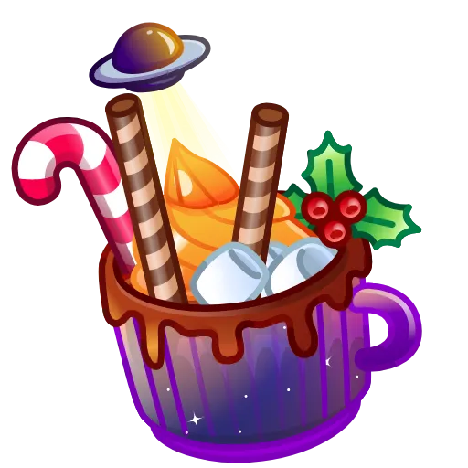 ☕️ Эмодзи «Holiday Drinks» для Telegram
